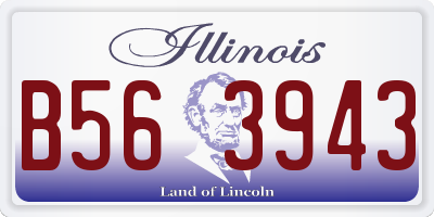 IL license plate B563943