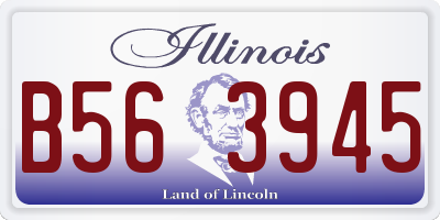 IL license plate B563945