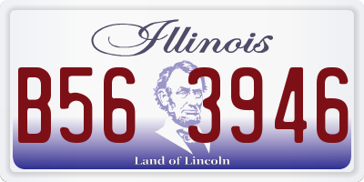 IL license plate B563946