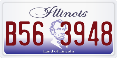 IL license plate B563948