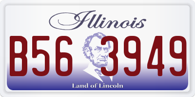 IL license plate B563949