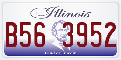 IL license plate B563952