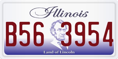 IL license plate B563954