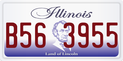 IL license plate B563955