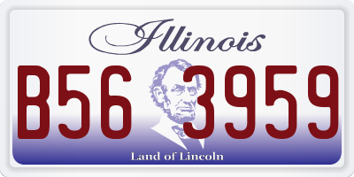IL license plate B563959