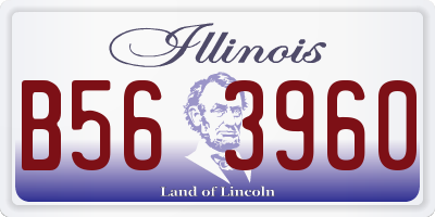 IL license plate B563960