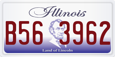 IL license plate B563962
