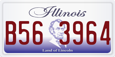 IL license plate B563964