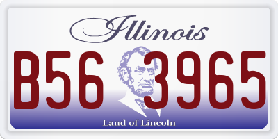 IL license plate B563965