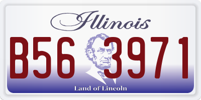 IL license plate B563971