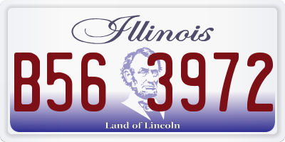 IL license plate B563972