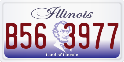 IL license plate B563977