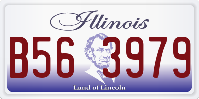 IL license plate B563979