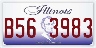 IL license plate B563983