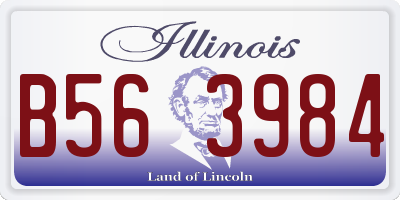IL license plate B563984