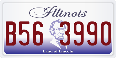 IL license plate B563990