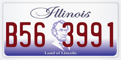 IL license plate B563991