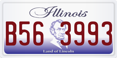 IL license plate B563993