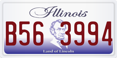 IL license plate B563994