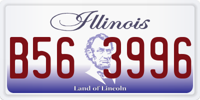 IL license plate B563996