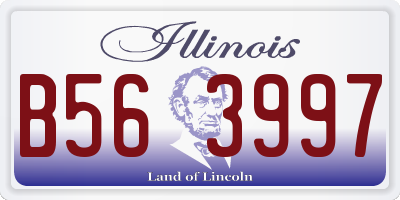 IL license plate B563997