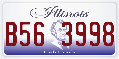 IL license plate B563998