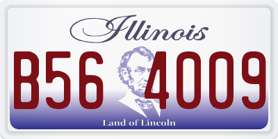 IL license plate B564009