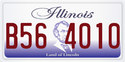 IL license plate B564010