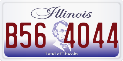 IL license plate B564044