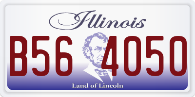 IL license plate B564050