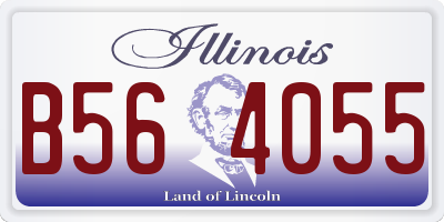 IL license plate B564055
