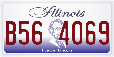IL license plate B564069