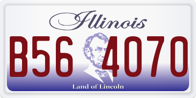 IL license plate B564070