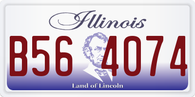 IL license plate B564074