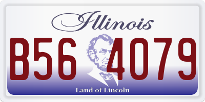IL license plate B564079