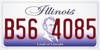 IL license plate B564085
