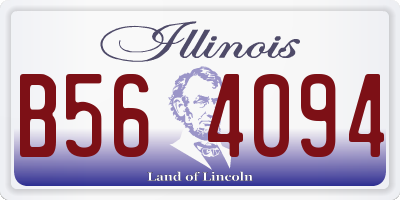 IL license plate B564094