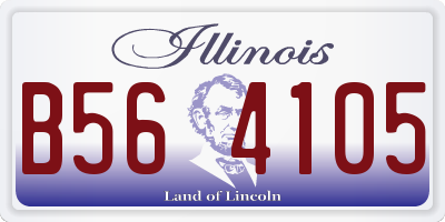 IL license plate B564105