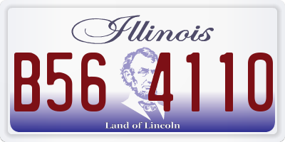 IL license plate B564110