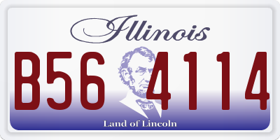 IL license plate B564114