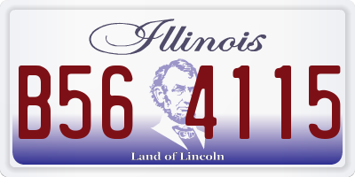 IL license plate B564115