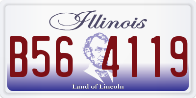IL license plate B564119