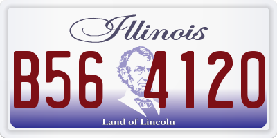 IL license plate B564120