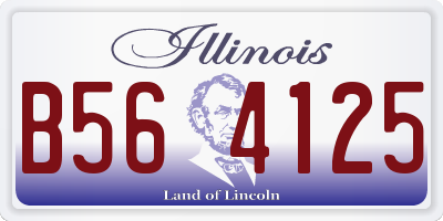IL license plate B564125