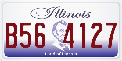 IL license plate B564127