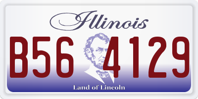 IL license plate B564129