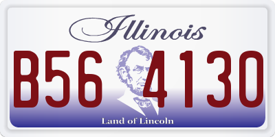 IL license plate B564130