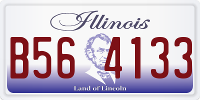 IL license plate B564133
