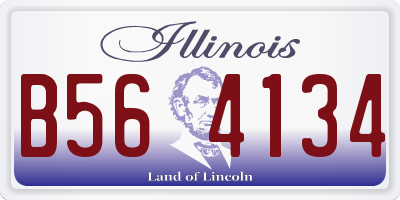 IL license plate B564134