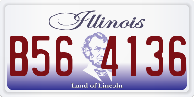 IL license plate B564136